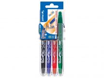 Set2Go 4 sztuk - FriXion Ball 0.7 - Długopis żelowy - Czarny, Niebieski, Czerwony, Zielony - Medium