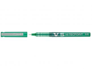 Hi-Tecpoint V5 - Pióro kulkowe z płynnym tuszem - Zielony - Fine 