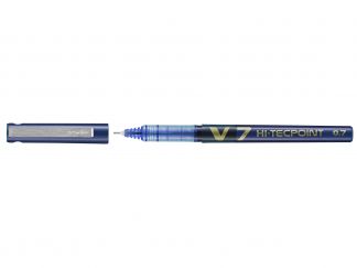 Hi-Tecpoint V7 - Pióro kulkowe z płynnym tuszem - Niebieski - Medium 