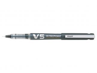 Hi-Tecpoint V5 Refillable - Pióro kulkowe z płynnym tuszem - Czarny - Begreen - Fine 