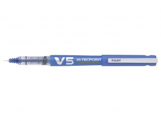 Hi-Tecpoint V5 Refillable - Pióro kulkowe z płynnym tuszem - Niebieski - Begreen - Fine 