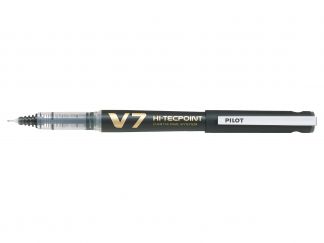 Hi-Tecpoint V7 Refillable - Pióro kulkowe z płynnym tuszem - Czarny - Begreen - Medium 