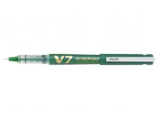 Hi-Tecpoint V7 Refillable - Pióro kulkowe z płynnym tuszem - Zielony - Begreen - Medium 